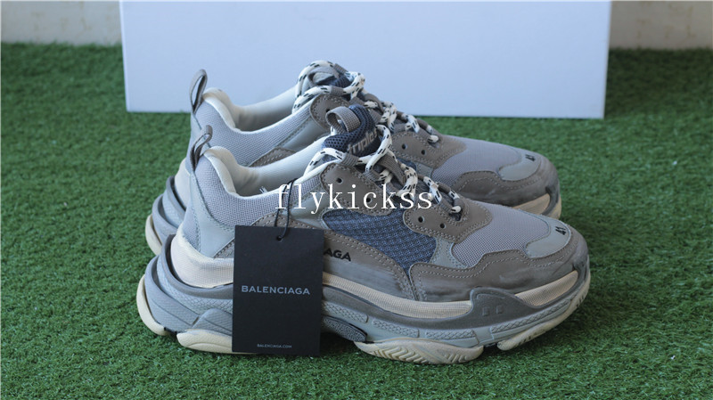 Balenciaga 2017 Fall Winter Washed Old Show Sneaker Grey